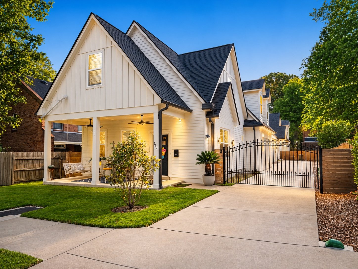 New Construction Duplex – S. Edgewood St., completed front exterior